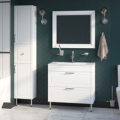 Iddis Зеркало Oxford 80 белое – фотография-3